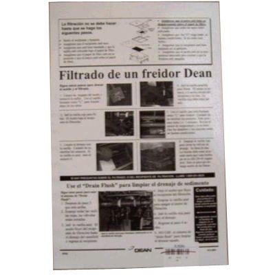 Fryer Poster, Spanish /  English