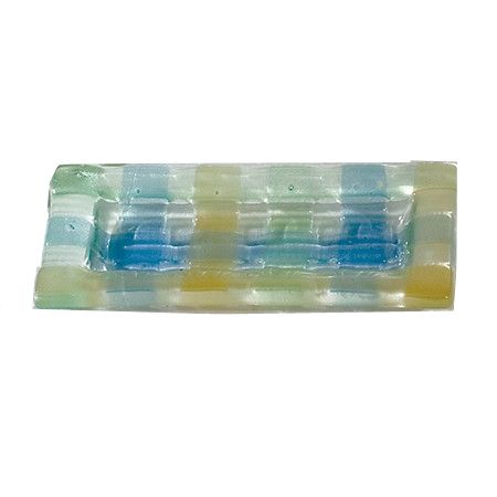Bon Chef Basketweave 6" Rectangular Glass Plate