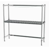 Metro&reg; HD Super&trade; 6-Keg Beer Handling Rack w/ 1 Dunnage Rack