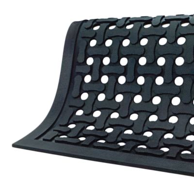 The Anderson Co Comfort Flow&trade; Black 3 x 5 Ft Anti-Fatigue Mat