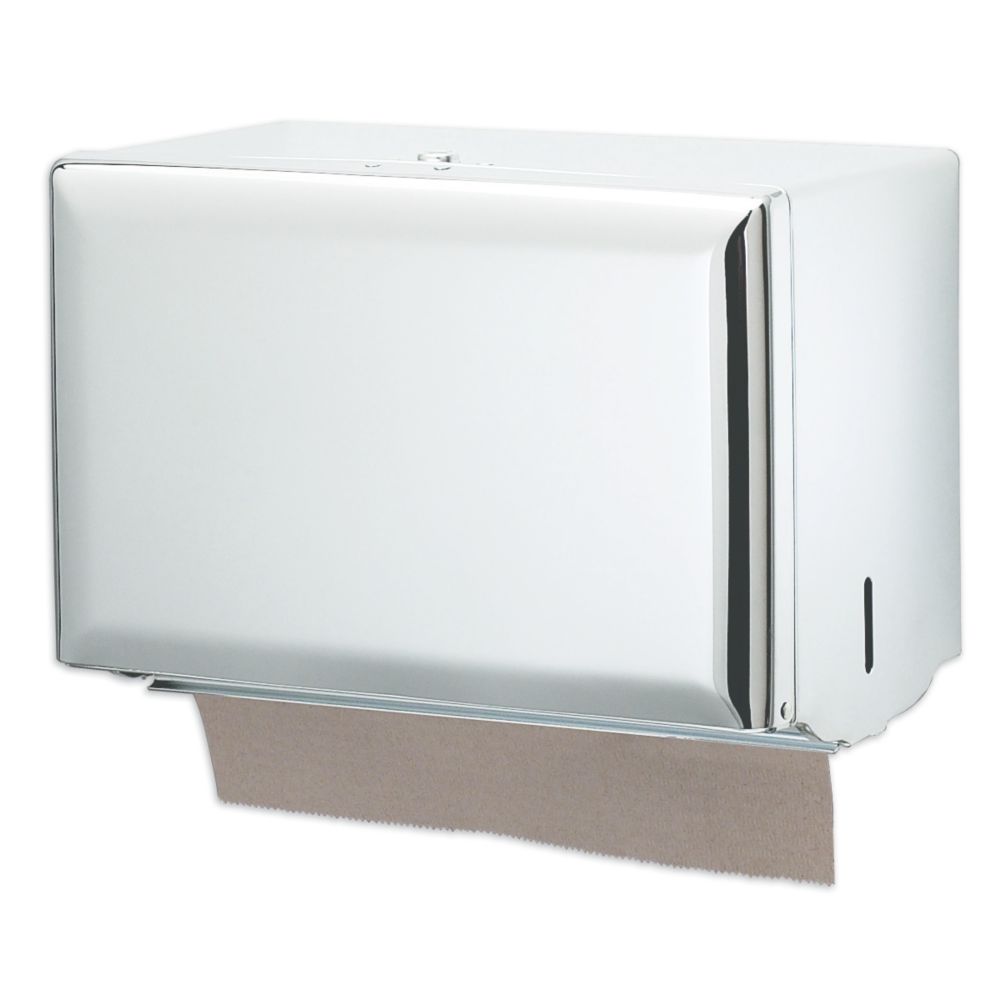 San Jamar&reg; White Singlefold Towel Dispenser