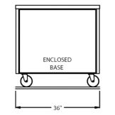 Randell&reg; 36" x 30" x 35" Enclosed Base S/S Worktop