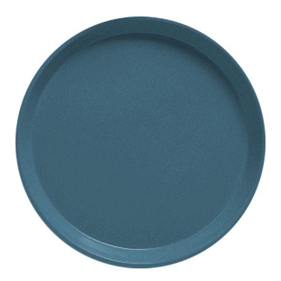 Cambro&reg; Camtrays&reg; Slate Blue 9" Round Serving Tray