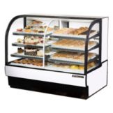 True&reg; White Dual Zone Refrigerated/Dry Bakery Case, 30.4 Cubic Ft