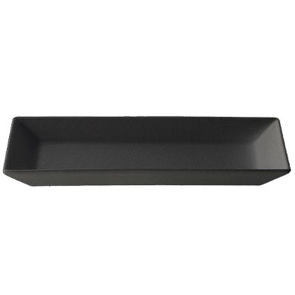 Bugambilia Small Deep Rectangular Buffet Platter, Black