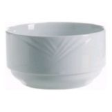 Cardinal Arcoroc Horizon Porcelain Stackable 9 Oz Bouillon / Sugar Cup