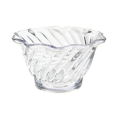 G.E.T. Dessert Time&trade; Clear 6 Oz Swirl Dessert Dish