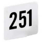 American Metalcraft Heavy White Plastic # 251-300 Table Number Cards