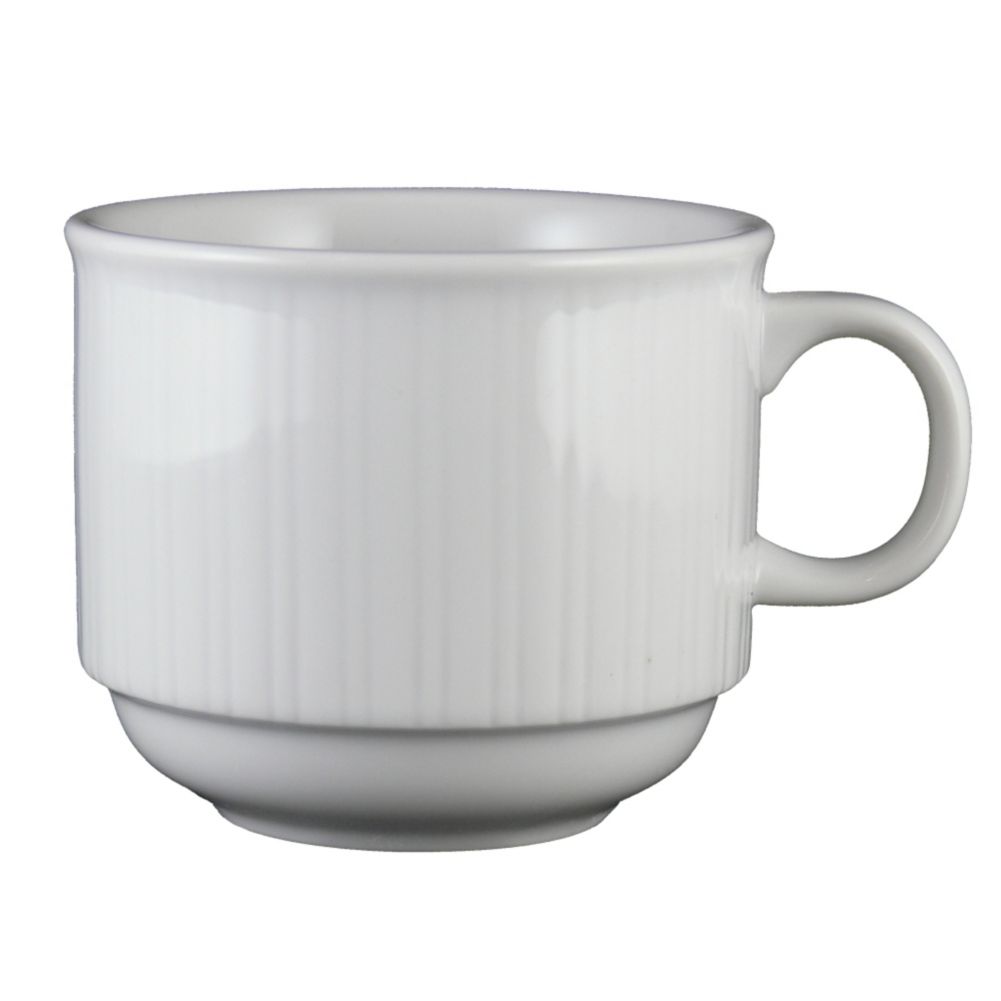Vertex&reg; China Crystal Bay Undecorated 8 Oz Stacking Cup