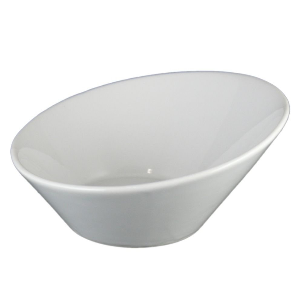 Vertex&reg; China Signature White 42 Oz Incline Bowl