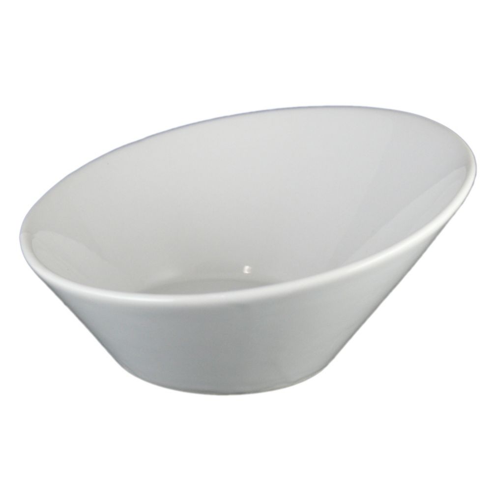 Vertex&reg; China Signature White 17 Oz Incline Bowl