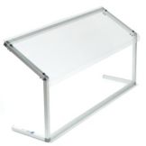 Carlisle&reg; 48" Single-Sided Clear Sneeze Guard