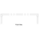 Randell&reg; 68" x 16" Single Cantilever Mounted Overshelf