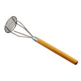 Browne S/S Round Face 18" Potato Masher w/ Wood Handle