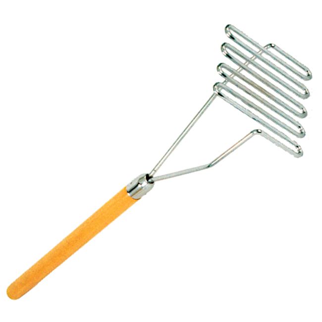 Adcraft&reg; 24" Nickel Plated Potato Masher