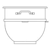 Berkel Stainless Steel 60 Qt Bowl for FMS60 Mixer