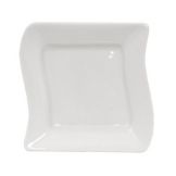 Tuxton&reg; 6-5/8" x 6-3/8" White Wave Plate