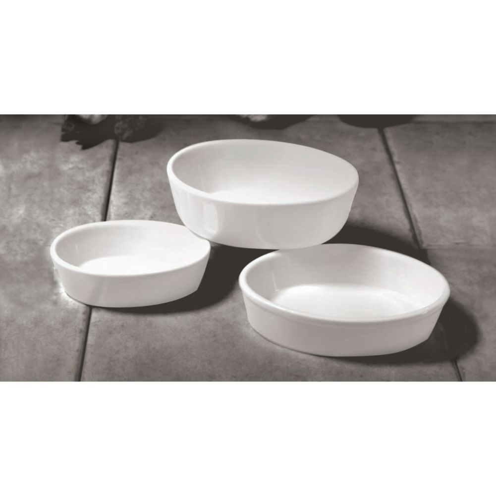 Diversified Ceramics White 12 oz Oval Baker