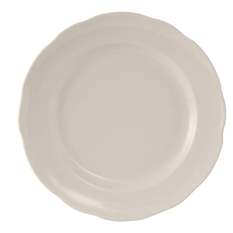 Tuxton&reg; Shell 5-1/2" Scalloped Edge Eggshell Plate