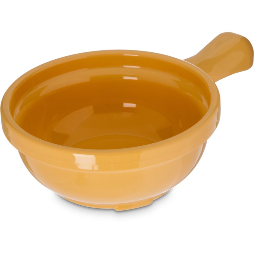 Carlisle Honey Yellow, 8 oz Handled Soup Bowl