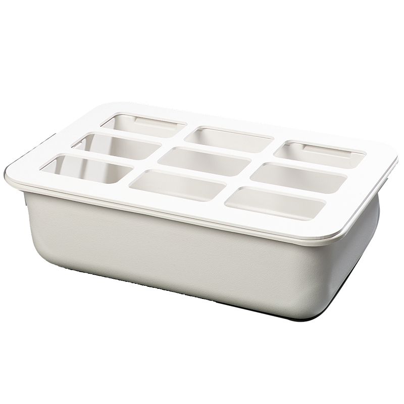 Carlisle&reg; Coldmaster Full-Size Coldpan w/ Organizer, White, 24 Qt