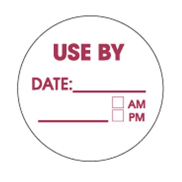 SupeRemovable "Use By" 1-1/2" Label, Roll/500