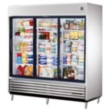 True&reg; S/S 69 Cu Ft Reach-In Refrigerator w/ 2-Glass Sliding Doors