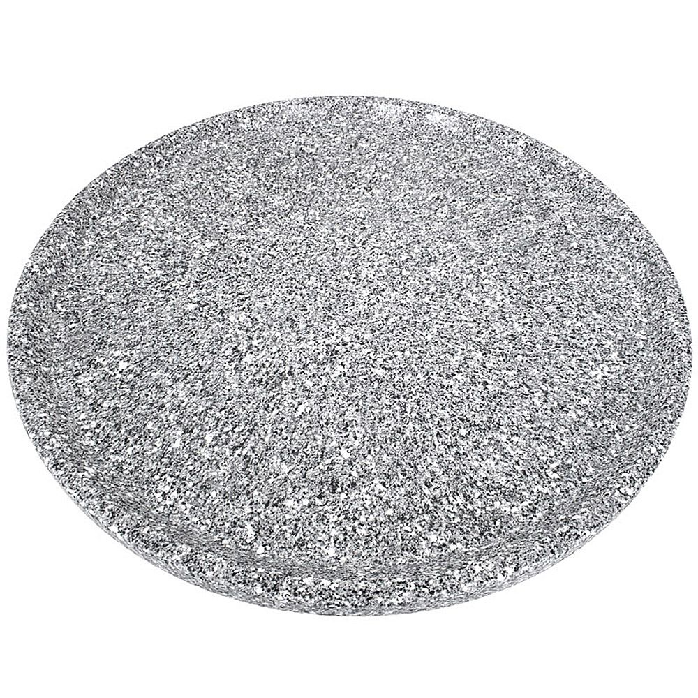 Buffet Enhancement 24 in. Round Acrylic Granite Chefstone Food Tray