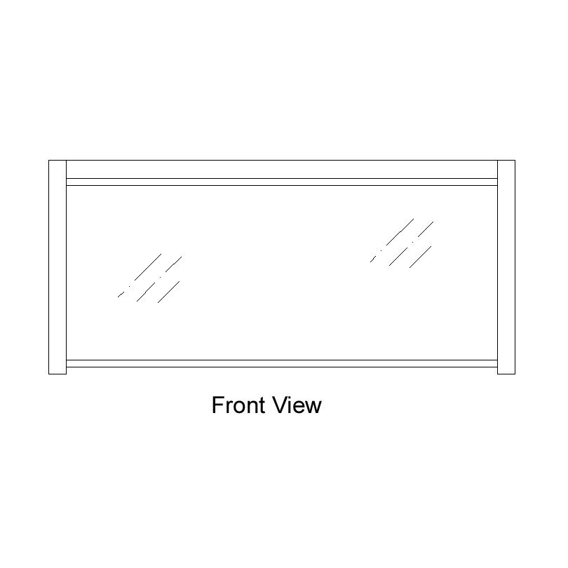 Randell&reg; 33" Stainless Steel Countertop Protector