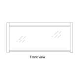 Randell&reg; 33" Stainless Steel Countertop Protector