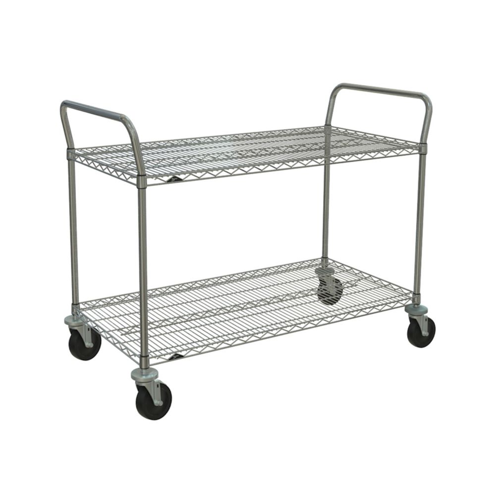 Metro&reg; SP Series 24 x 60" Cart w/ 2-Super Erecta&reg; Shelves