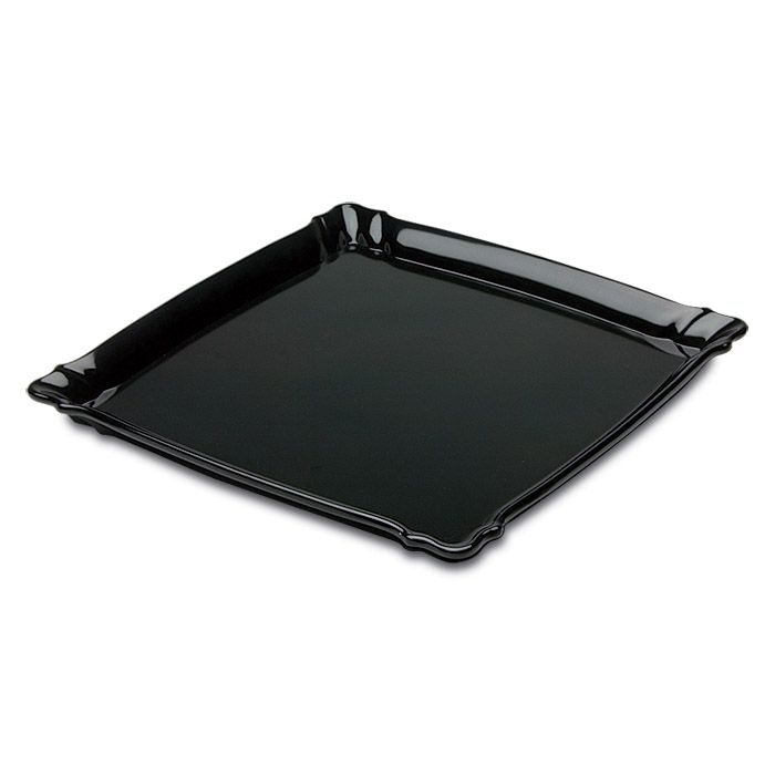 Delfin Design Black Square Composite Melamine Tray