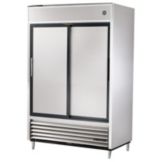 True&reg; 2-Section 47 Cu Ft Reach-In Solid Slide-Door Refrigerator