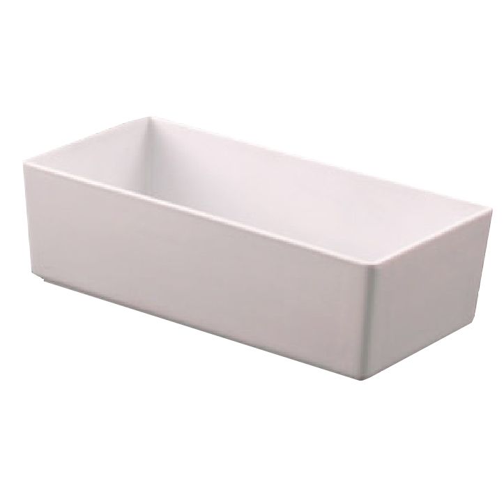 Dover Metals Rectangular White Melamine Crock