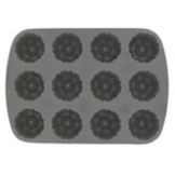 Focus Foodservice Cast Aluminum 12-Cup Fluted Muffin Pan