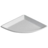Bugambilia Small Quarter Moon Buffet Platter, White
