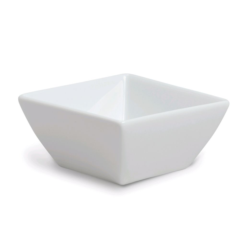 Steelite Rene Ozorio Aura Duo White 3-3/4 Oz Square Soup Bowl