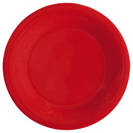G.E.T. Red Sensation&trade; Wide Rim 7-1/2" Round Melamine Plate