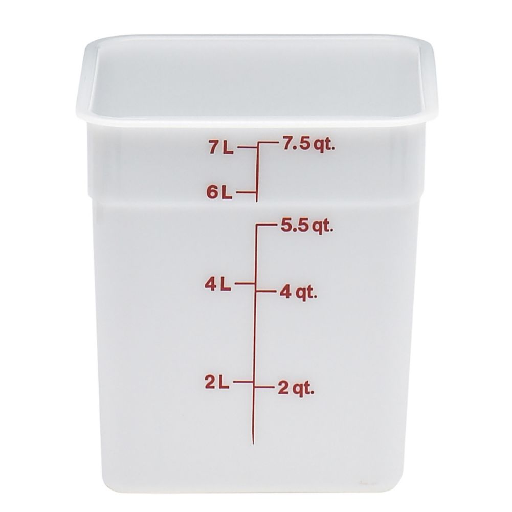 Cambro White Poly 8 Qt CamSquare&reg; Container