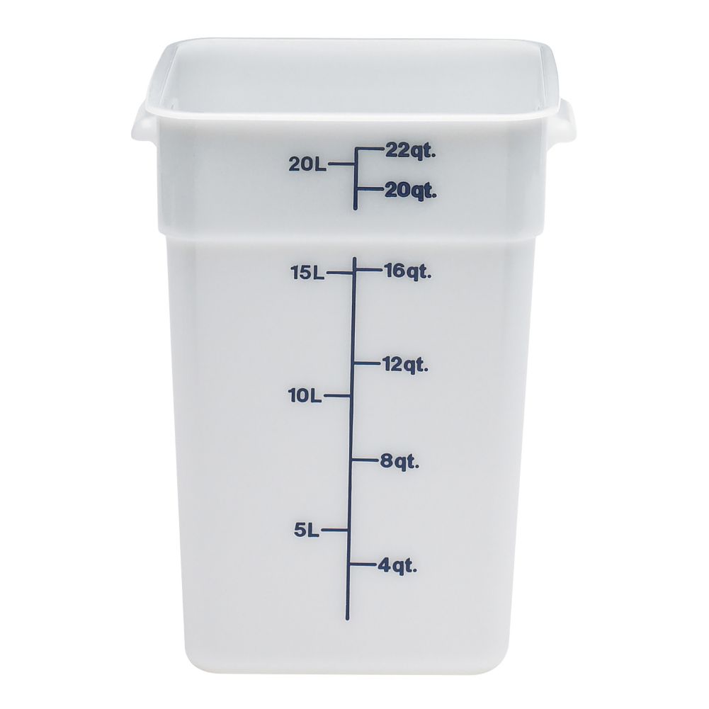 Cambro White Poly 22 Qt CamSquare&reg; Container