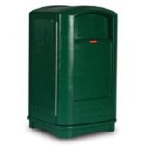 Rubbermaid Plaza&reg; Dark Green 50 Gal Trash Container