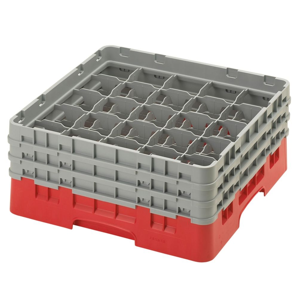 Cambro Camrack&reg; Full Size Glass Rack for Glasses, Red