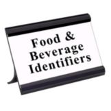 Matte Black 3.5 x 2 Metal Sign Holder with Protective Cover