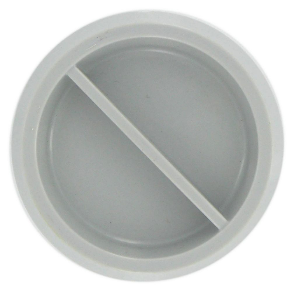 Gray Rubber Bottom Lid for SLS Cereal Dispenser