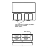 Randell 75" Freezer Equipment Stand w/ (4) 32" drawers