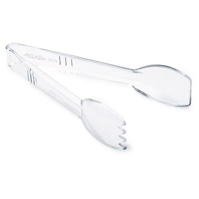 Delfin 6 in. Polycarbonate Clear Tongs