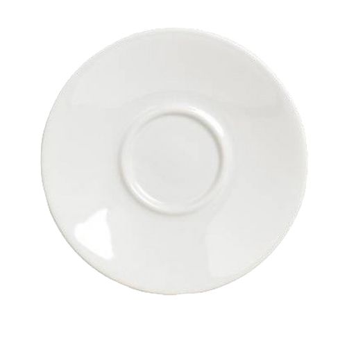 Steelite Anfora American Basics White 7" Jumbo Latte Saucer
