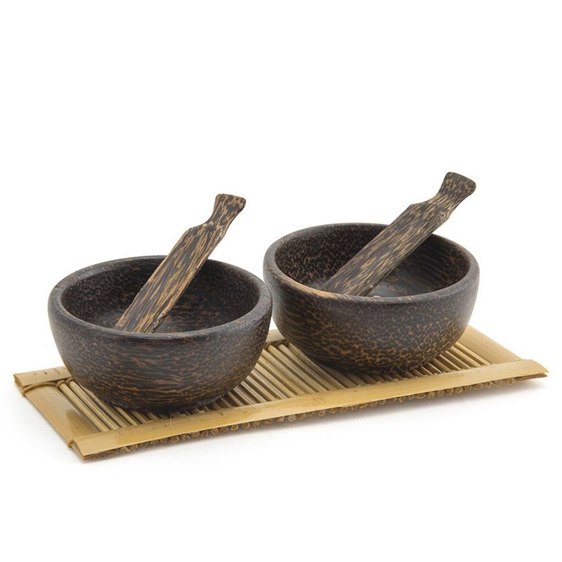 Front Of The House&reg; Palm Wood 2 Oz Dish And Spoon Set