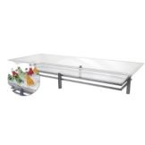 Buffet Enhancement 16X47 Iron Ice Display and Wrought Iron Base W/Tray