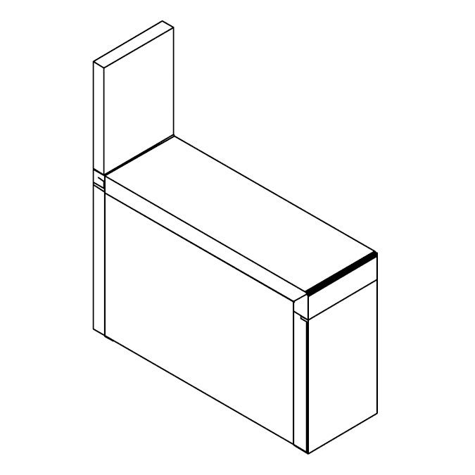 Perlick&reg; S/S 6" TSD Underbar Filler Section w/ Flat Top